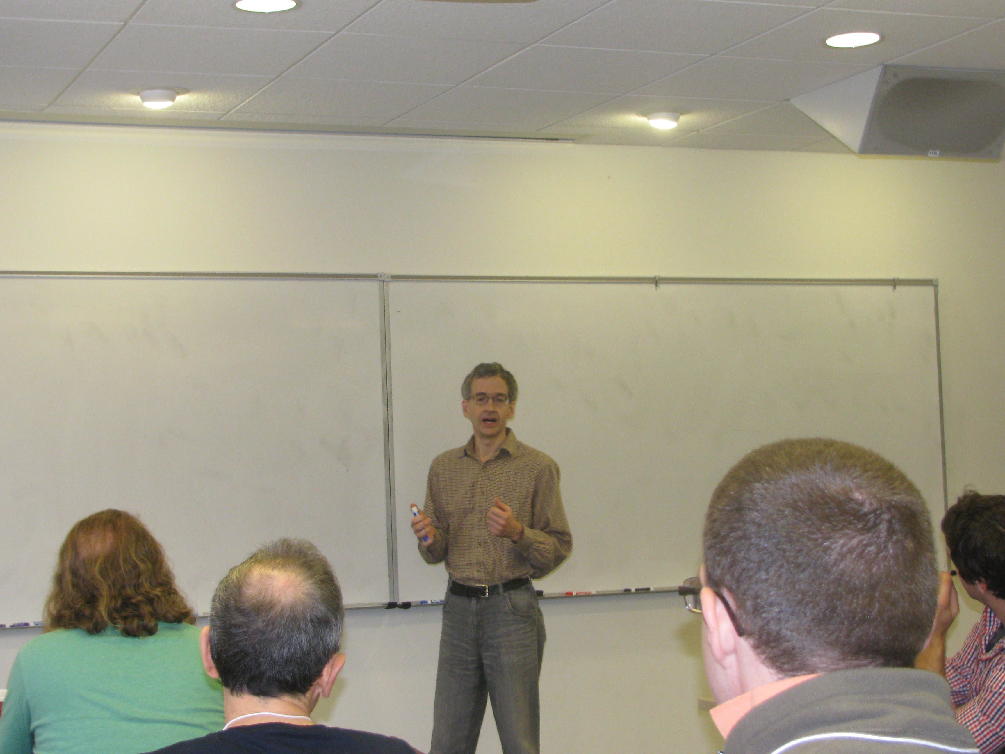 Photo during Gompf's talk.